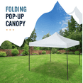 thumbnail image 2 of Trappers Peak 6 1/2-by-6 1/2-Foot Folding Pop-Up Shade Canopy, White, 2 of 6