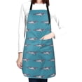 thumbnail image 4 of Bingfone Cartoon Whale Apron Gifts For Men, Women Professional Grade Chef Apron for Kitchen,BBQ & Grill, 4 of 8