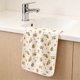 thumbnail image 5 of Toallas de algodón Toalla lateral estampada fresca y fascinante Toalla absorbente de vellón con corales florales Adecuada para secar la cara y las manos Ideal para usar en el baño o la cocina Elemento, 5 of 6