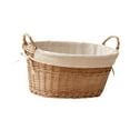 thumbnail image 1 of Cesta de lavandería de ratán, bolsa de lavado, ahorro de espacio, bolsa de ropa sucia de gran apertura, cesto para ropa, entrada, dormitorio de hotel Pequeño, 1 of 9