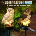 thumbnail image 4 of Farola solar Resina Búho blanco Lámpara de césped LED impermeable para exteriores Lámpara de paisaje de jardín JAMW Sencillez, 4 of 5