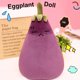 thumbnail image 5 of Juguete De Berenjena Relleno, Juguete De Peluche Suave, Verduras, Almohada, Regalos Para Niños sonducket FN006806-01, 5 of 5