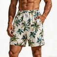 thumbnail image 3 of Thousandth Summer Beach Shorts for Men Casual Quick Dry Swim Trunks with Pockets Elastic Waist Loose Fit Drawstring Lightweight Vacation Holiday Shorts, 3 of 7