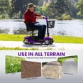 thumbnail image 4 of Arshin Upgrade 4 Wheels Mobility Scooter with Removable Battery,Compact Heavy Duty Mobile for Travel,Foldable Powered Wheelchair for Adult,300lbs,Purple, 4 of 16