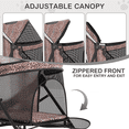 thumbnail image 4 of MoNiBloom 4 Wheel Foldable Lightweight Pet Stroller Trolley for Cats & Dogs, Leopard Print, 4 of 13