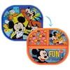 Disney Mickey Mouse 2-Sided Plate - Dishwasher Safe Toddler Plate