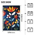 thumbnail image 2 of FORMRS 1-Subject Spiral Notebook 8" x 5" College Ruled 60 Refillable Sheet, 2 Pack, Art Flowers, 2 of 7