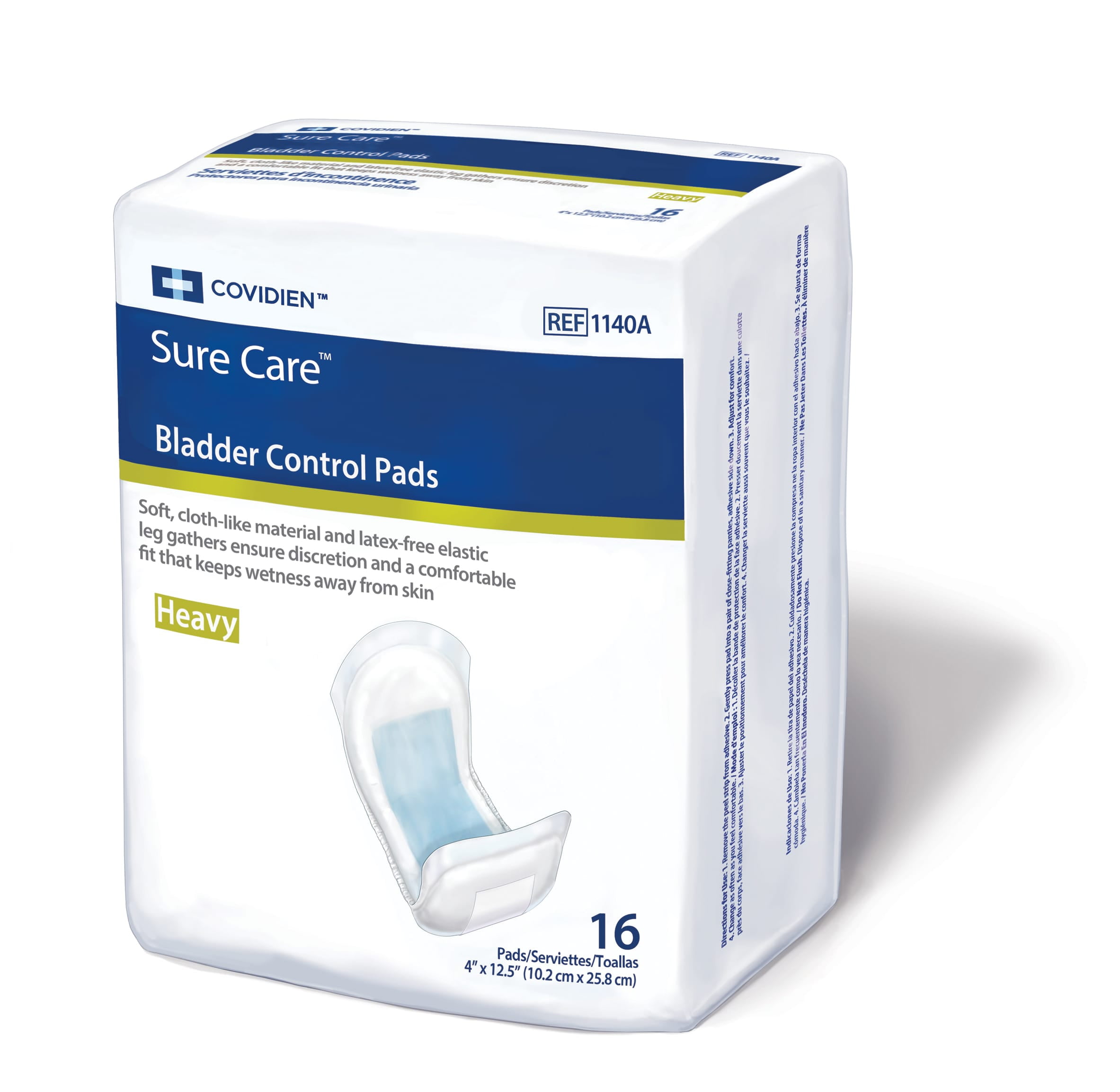 SureCare Bladder Control Pads 1140A One Size Fits Most Case of 96
