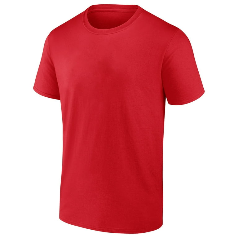 Blank 100% Cotton Soft Red T-Shirt For Men & Youth - Walmart.com