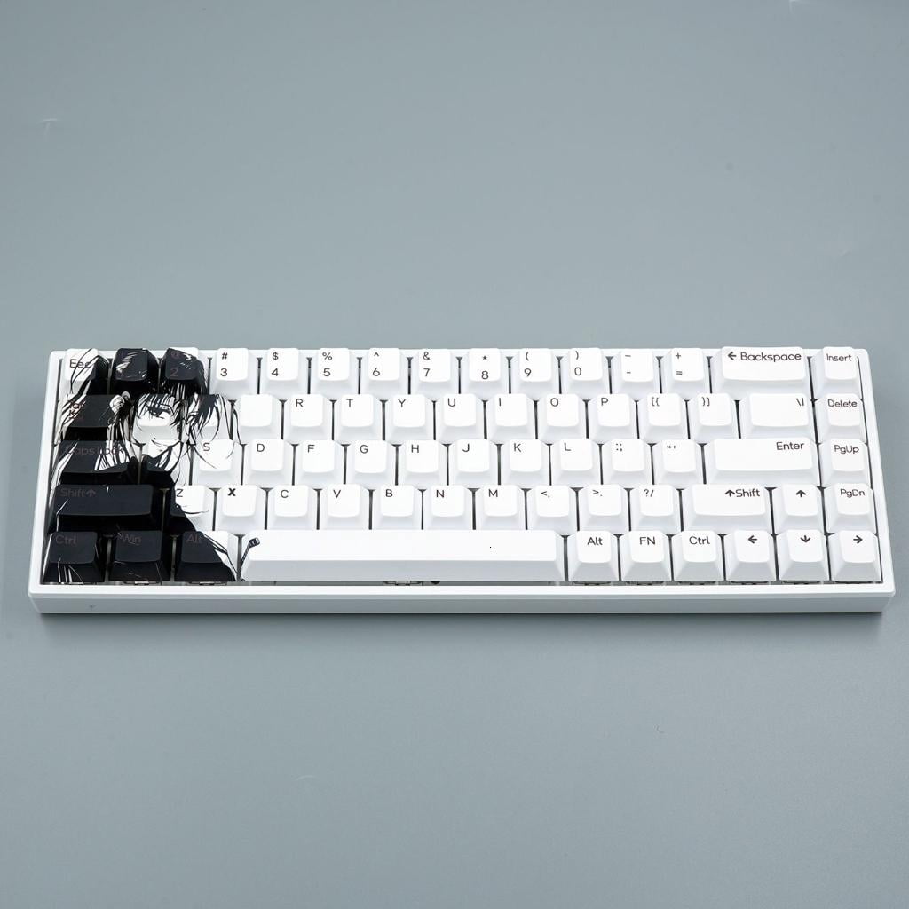 75PCS Dye Subbed Keycaps Original Height Upgrades Keyboard Typing for Mechanical Keyboard Keycap Replacement