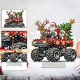 thumbnail image 2 of Decoraciones Mesa Diamante 5D Topla Pintura Diamantes Kits Ornamentos Adornos Acrílico Navidad Santa Y Camión para Adultos Principiantes, 2 of 9