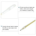 thumbnail image 4 of Uxcell 5.7" 0.8mm Bolígrafos de Gel Brillantes Metálicos, Bolígrafo de Brillo Líquido Iridiscente, Marcador Oro Plata Blanco 9 en 1, 4 of 7