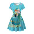 thumbnail image 1 of Summer Baby Girl Frozen Princess Elsa Anna Blancanieves Vestido de fiesta Jasmine Mermaid Ariel Dibujos animados 3D Imprimir Ropa casual Vestido3T (Etiqueta 110) Gao Jinjia LED, 1 of 2