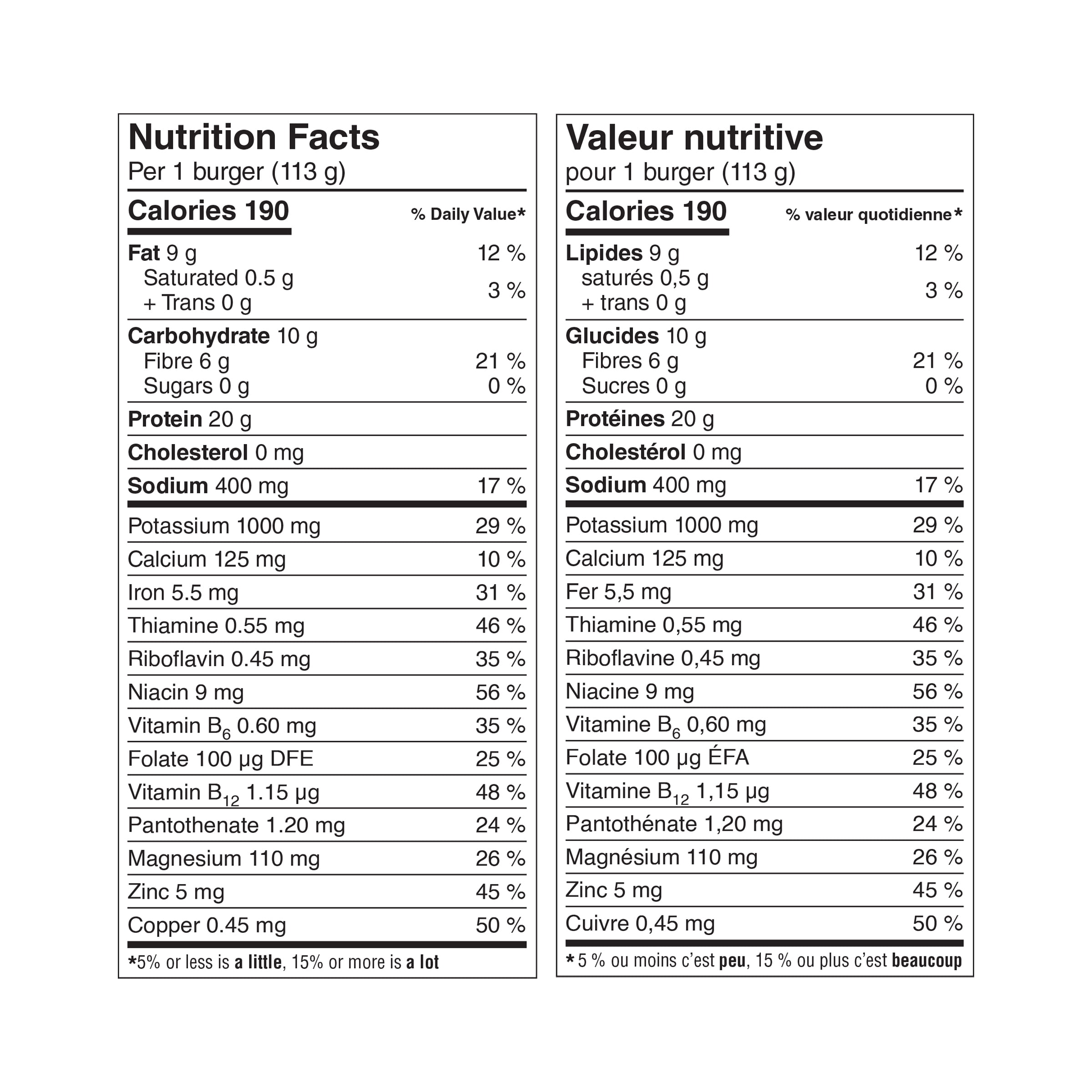 Great Value The Ultimate Meatless Burger, Quantity - 6 x 113 g (678 g)