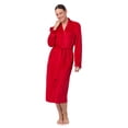 thumbnail image 6 of Aria Women's Stretch Velour Long Sleeve Wrap Sleepwear Robe with Pockets, Sizes XS-5X, 6 of 6