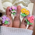 thumbnail image 4 of Tianyeda Flower 2Pcs Charging Cable Protectors with 1pc Spiral Protective Rope, 4 of 5