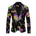 thumbnail image 4 of WTXUE Carnival's Day Printed Jacket Pants Party Wear Relaxed Fit Pant Suits (Men's) Size S, 4 of 5