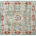 thumbnail image 2 of SAFAVIEH Valencia Makayla Overdyed Polyester Area Rug, Blue/Multi, 6'7" x 6'7" Square, 2 of 7