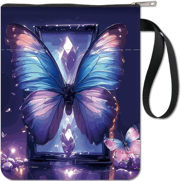 Butterfly Book Sleeve with Zipper Butterfly