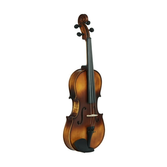 COOLHOOD 4/4 Acoustic Viola with Bows Solid Wood Panel Natural Viola Stringed Musical Instrument Vintage Matte Viola Enduring