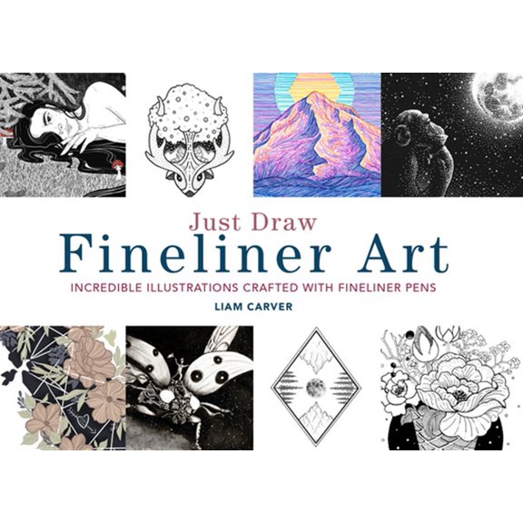Pre-Owned Just Draw Fineliner Art: Incredible Illustrations Crafted with Fineliner Pens (Paperback)