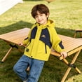 thumbnail image 4 of Mifsaly Boys Windbreaker Jacket Zip Up Hooded Jackets Color Block Windproof Lightweight Outerwear with Zipper Pockets for Fall Outdoor, 4 of 6