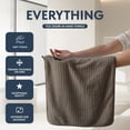 thumbnail image 2 of Covina Home 12 Pack Dark Brown Hand Towel Set, Oversized Ultra Soft Microfiber Bathroom Towel Set Adult Luxury Lightweight Cozy Collection, 2 of 7