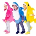 thumbnail image 4 of Disfraz de tiburón para adultos y niños, disfraz de cosplay, traje de tiburón para bebé, divertido disfraz de fiesta familiar, regalo de cumpleaños, disfraz de Halloween, 4 of 5