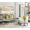 thumbnail image 2 of Adesso Havana 68" Dark Bronze Floor Lamp with Off-White Paper Rattan Globe Shade, 2 of 10