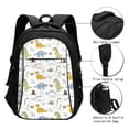 thumbnail image 3 of Balery Dinosaur Mochila con carga USB para hombre y mujer - Mochila impermeable y antirrobo para laptop con puerto USB para viajes, trabajo, 3 of 7