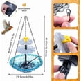 thumbnail image 3 of Fuente solar colgante para baño de aves MOVVIYE color morado, 3 of 7