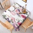 thumbnail image 2 of Pioneer Flower Floral Print Pattern Square Tablecloth,Waterproof Square Table Cover,Wipeable Spillproof Washable Table Cover for Home Kitchen Party Decor 60"x60"(152x152cm), 2 of 6