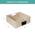 thumbnail image 7 of Best Choice Products Set of 4 13in Woven Water Hyacinth Pantry Baskets w/ Chalkboard Label, Chalk Marker - White, 7 of 7