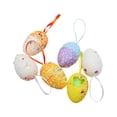 thumbnail image 2 of 6Pcs Pastel Foam Easter Egg Ornaments, Multicolor Confetti Detailed Hanging Decorations, Springtime Home Accessories, C, 2 of 7