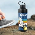 thumbnail image 4 of Official Nasa Logo Over Space Shuttle With Rainbow 18 oz Insulated Water Bottle, Leak Resistant, Vacuum Insulated Stainless Steel with 2-in-1 Loop Cap, 4 of 7