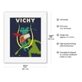 thumbnail image 2 of Vichy France - May through October (Mai-Octobre) - Resorts & Spas - Vintage Travel Poster by Paul Colin c.1948 - Fine Art Rolled Canvas Print 11in x 14in, 2 of 4