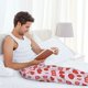 thumbnail image 5 of Fotbe Hand Drawn Strawberry Pantalones de Pijama para Hombre, Pantalones de Dormir, Pantalones de Casa con Cintura Ajustable y Bolsillos-Small, 5 of 6
