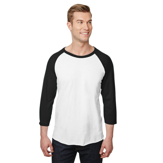 Jerzees Unisex Premium Blend Ring-Spun 3/4 Sleeve Raglan T-Shirt