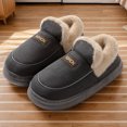 thumbnail image 4 of Pantuflas Mullidas para Casa Peludas Mujer Espalda Cerrada Cálidas Y Cómodas Con Forro Piel Sintética Interiores Exteriores, 4 of 8