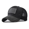 thumbnail image 1 of New Fashion USA Flag Mesh Baseball Cap Male Female Breathable Snapback Hats British Style Outdoor Sport Caps Unisex Trucker Hats Gao Jinjia LED, 1 of 2