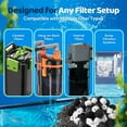 thumbnail image 3 of Aquarium Canister Filter Media Biological Fish Tank Filtration Biomedia - Bio Ball Ceramic Ring Activated Carbon for SunSun Canister Aquarium Pond Aquaculture Bacteria House in Nylon Mesh Bag, 3 of 6