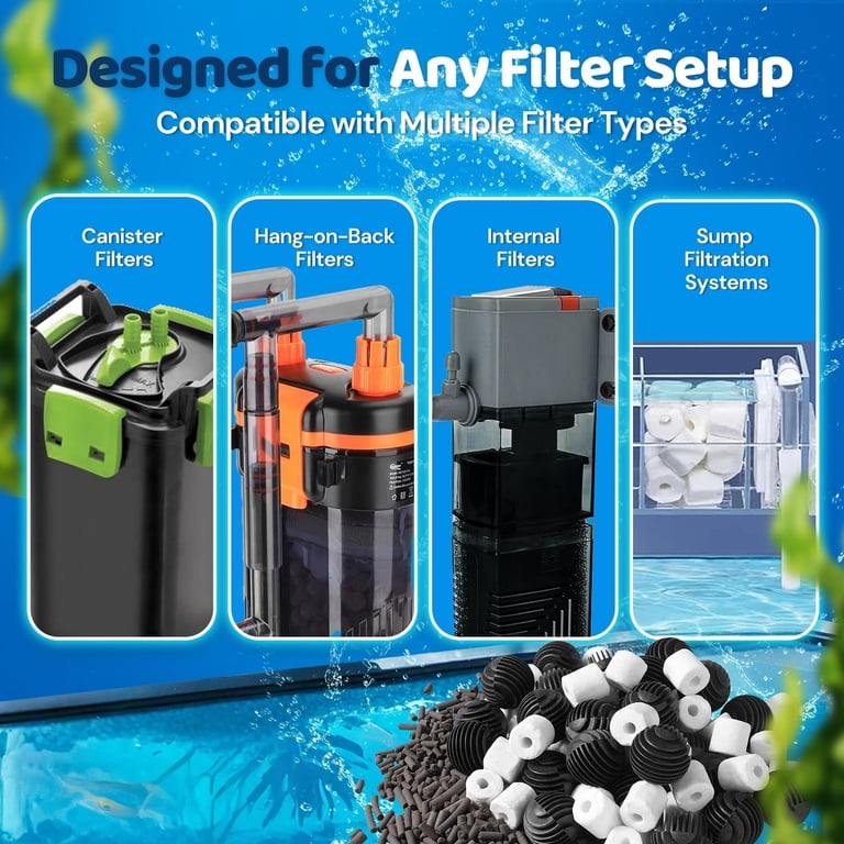 Aquarium Filter Bio Balls Aquarium Canister Filter Media Biological ...