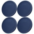 thumbnail image 2 of Pyrex 7402-PC Blue Food Storage Replacement Lid (This Lid Fits the Pyrex 7402 6-Cup SCULPTED MIXING BOWL and 7203 7-Cup Glass Bowl) (4-Pack), 2 of 6