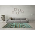 thumbnail image 3 of Ahgly Company Indoor Rectangle Southwestern Light Blue Country Area Rugs, 5' x 8', 3 of 4
