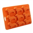 thumbnail image 4 of 2X Molde de Silicona para Galletas de Chocolate con Forma de de Perro Salchicha, Bandeja de Hielo para el Hogar, Herramientas de Cocina, Molde de Silicona, Marrón, 4 of 5