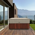 thumbnail image 2 of Budge Medium Brown / Beige Patio Square Hot Tub Cover, English Garden, 2 of 7