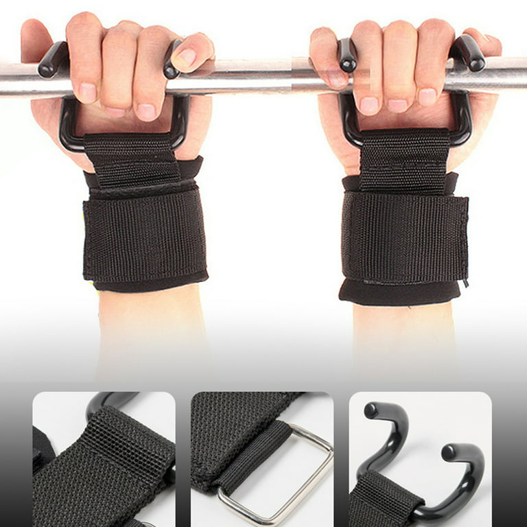 1Pair Weightlifting Wrist Straps Strength Training Adjustable Non