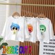 thumbnail image 2 of Camiseta de manga larga con estampado circular para niños y niñas, ropa de otoño, Tops de cuello redondo de dibujos animados de Anime, 2 of 4