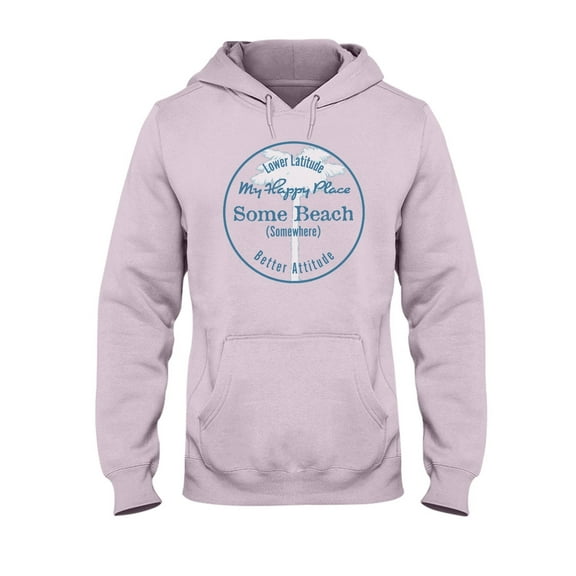 Good Life Unisex Some Beach Somewhere is My Happy Place Hoodie Pullover