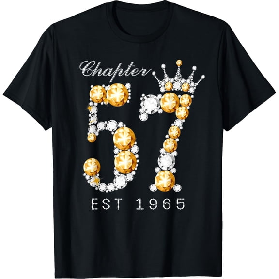 Chapter 57 EST 1965 57Th Birthday Tee Gift For Womens T-Shirt